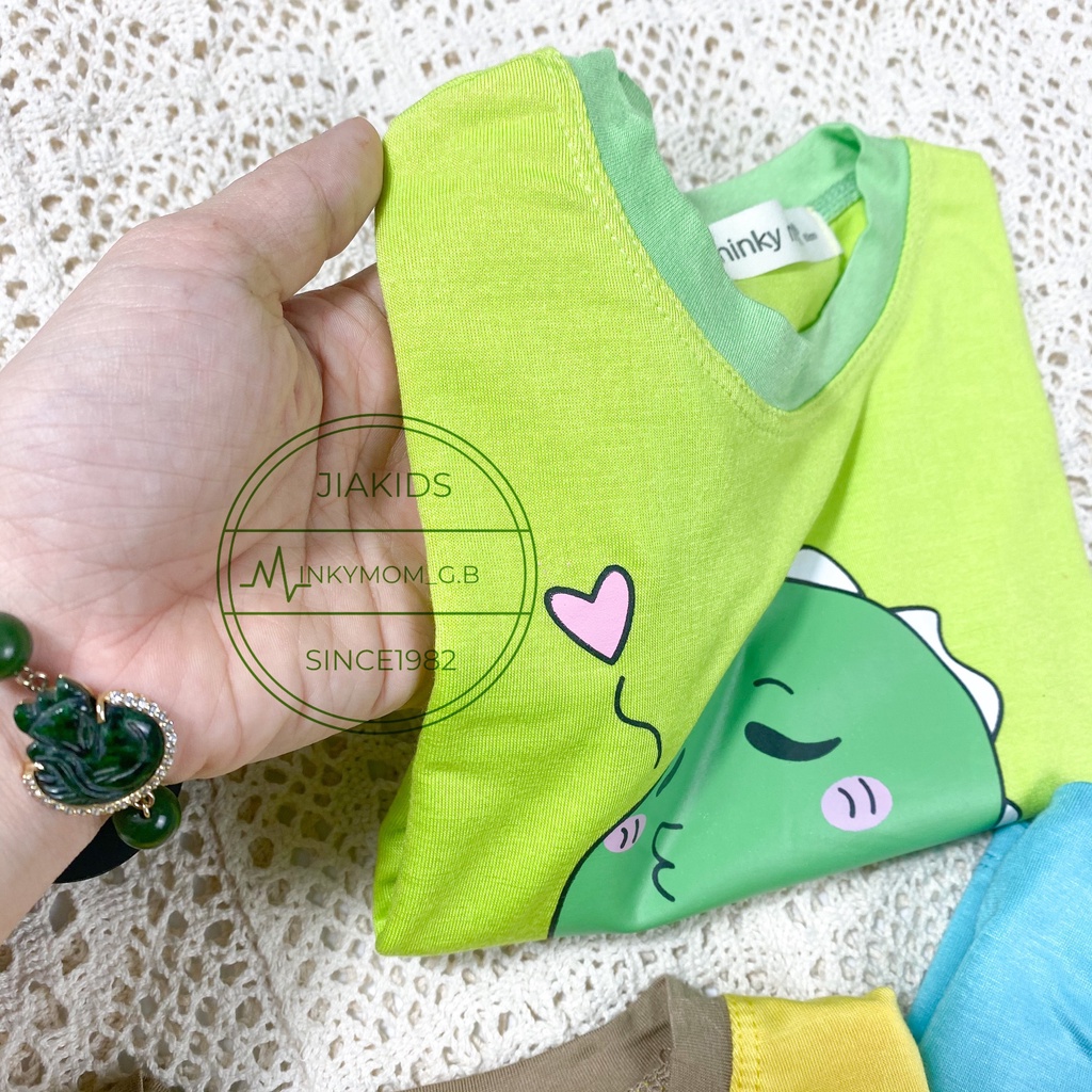 [LDD22] Bộ Dài Tay Thun Lạnh MINKY MOM CÓ SIZE ĐẠI, Mềm Mịn, Thoáng Mát, Thấm Hút Mồ Hôi Hàng Chuẩn Đẹp Cho Bé Trai, Gái