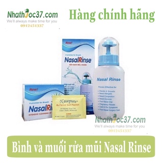 Bình rửa mũi Nasal Rinse và Muối rửa mũi Nasal Rinse