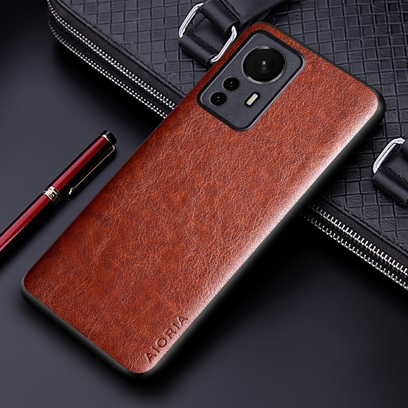 Ốp Điện Thoại Da pu Màu Trơn Phong Cách Doanh Nhân Sang Trọng Cho xiaomi redmi k50 ultra