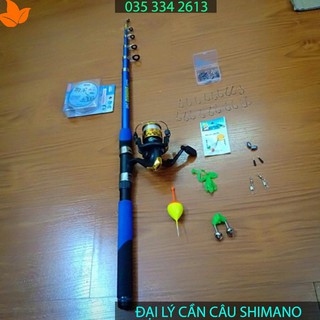 Xả Kho Combo Bộ Cần Câu Máy Shimano 2m4 Và Phụ Kiện ( Giá 450K Giảm Còn 210k) - rẻ vô địch