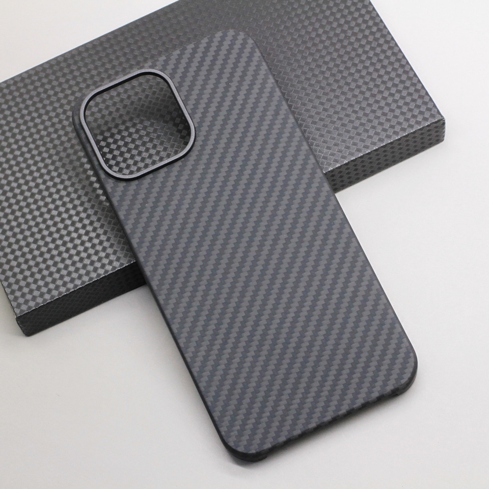 Ốp Điện Thoại Sợi Carbon Từ Tính Siêu Mỏng Cho iPhone 13 Pro Max i13 Mini