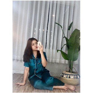 Bộ Pijama Lụa Dài BIGSIZE 75KG [Tay Ngắn Quần Dài]