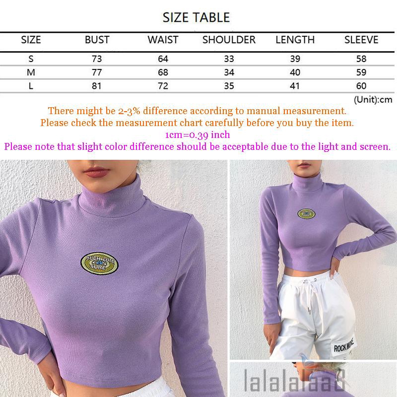 Áo thun dài tay cổ lọ thời trang cho nữ | BigBuy360 - bigbuy360.vn