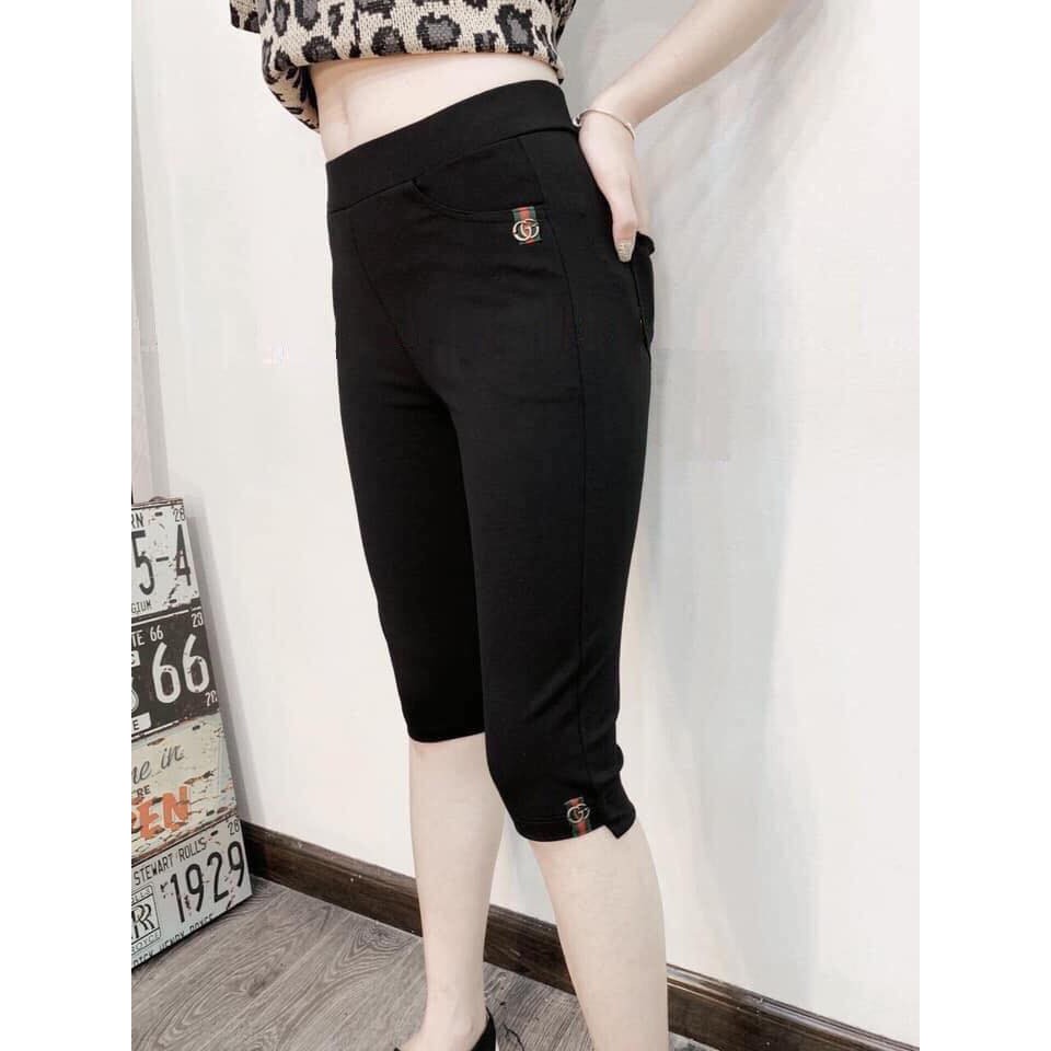 Quần Legging Ngố hoạ tiết điểm nhấn