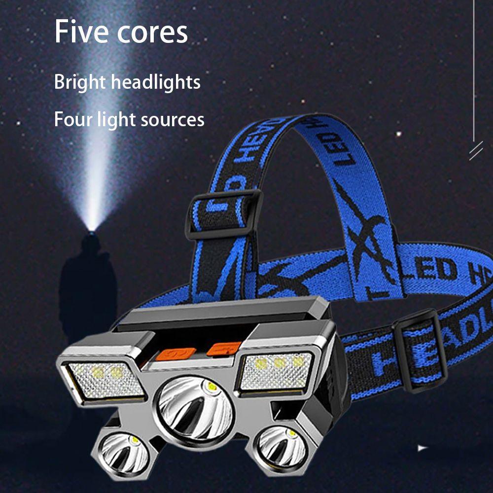 VANES1 Đèn LED Đeo Đầu Độ Sáng Cao Đa Năng Kèm Dây Cáp USB Tiện Dụng Mang Theo Cắm Trại