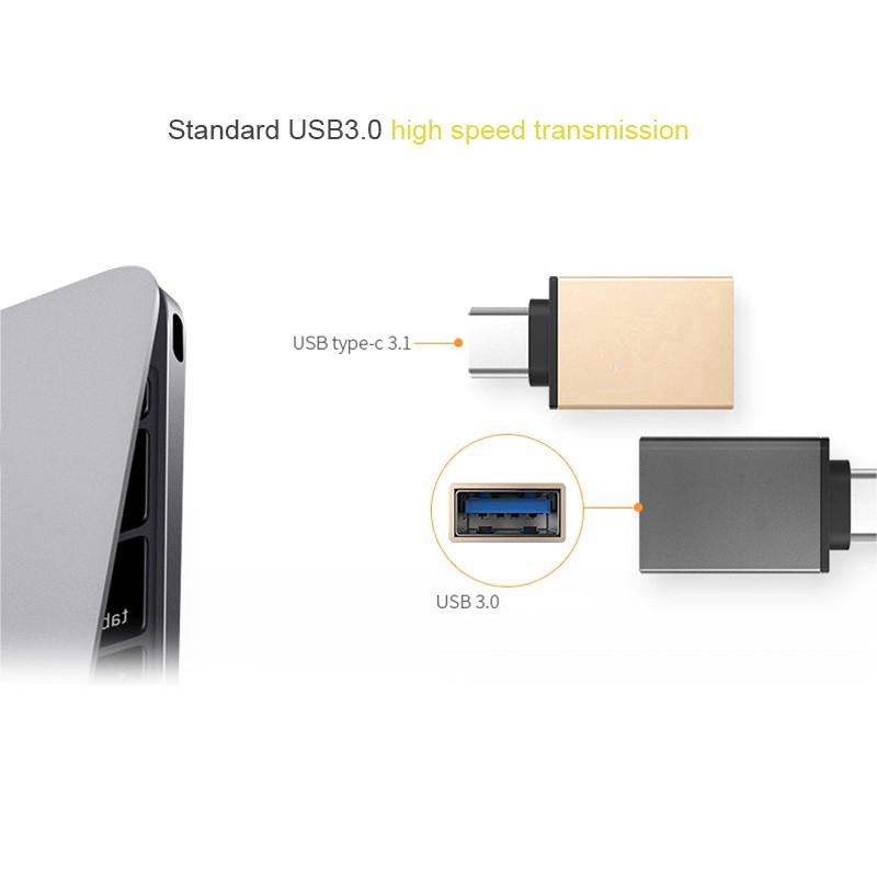 Type-C Phone OTG Alloy Adapter 3.0USB Converter For Android