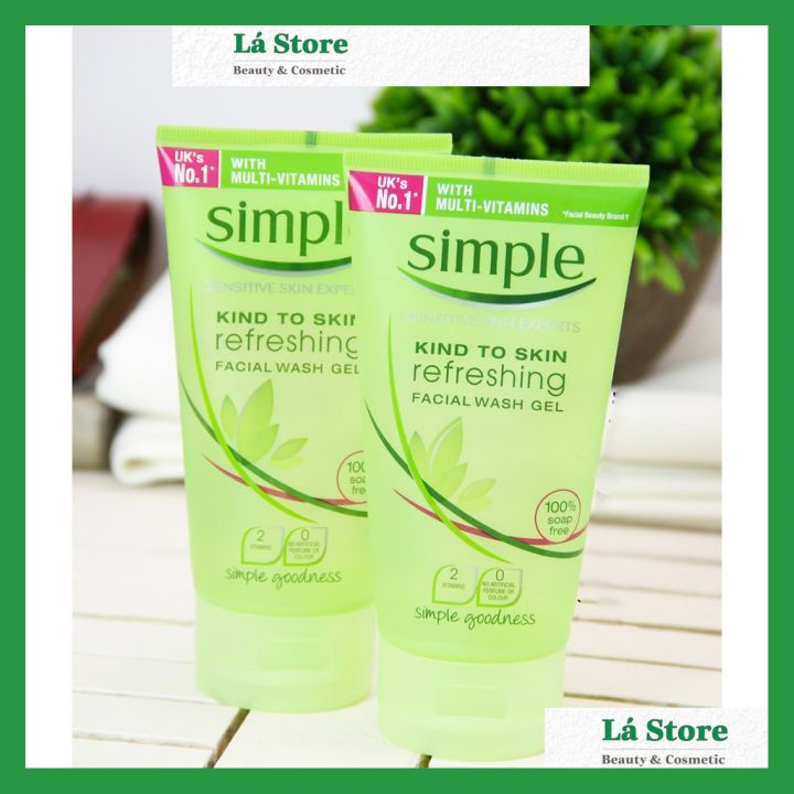 Sữa Rửa Mặt Simple - Sữa Rửa Mặt Simple Gel Kind To Skin Refreshing Facial Wash Gel 150ml | BigBuy360 - bigbuy360.vn