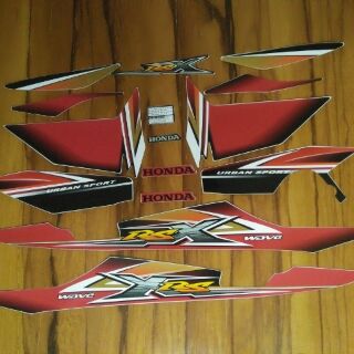 Bộ tem xe Wave RSX 100 đời 2010 màu đỏ
