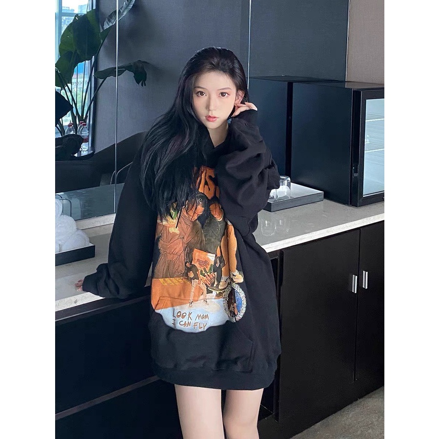 Áo khoác Hoodie Travisscott dài tay, Áo Hoodie nỉ bông phong cách Hàn Quốc | BigBuy360 - bigbuy360.vn