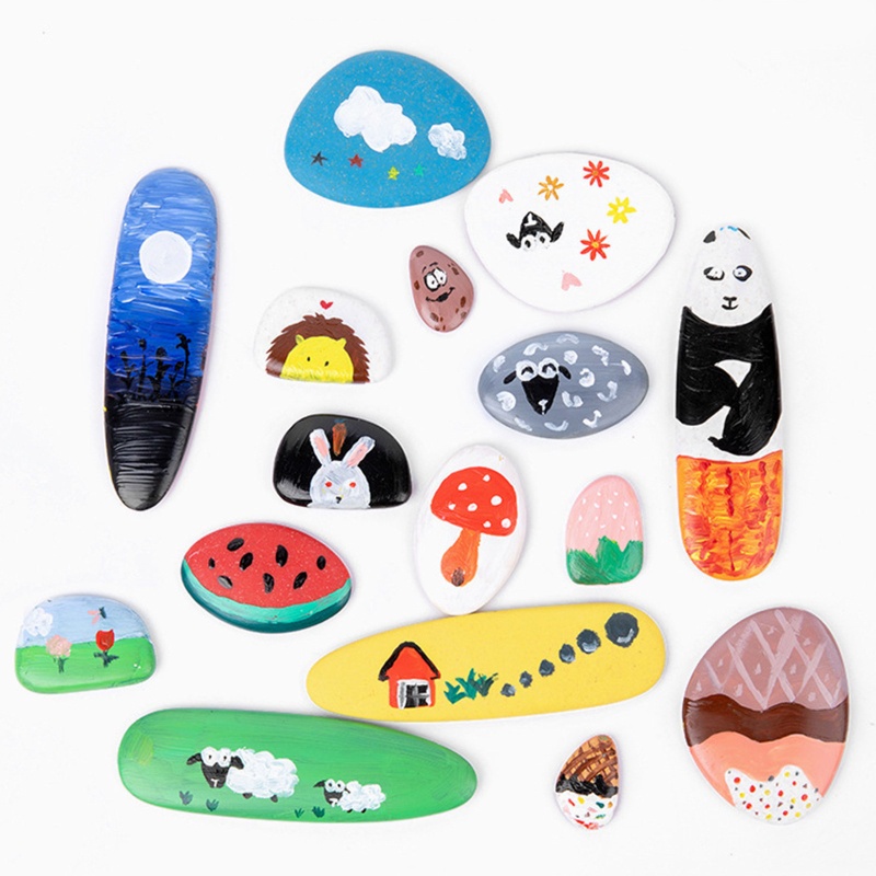 Bộ Đá Xếp Chồng Lên Nhau Dùng Làm Tranh DIY Cho Bé Mẫu Giáo