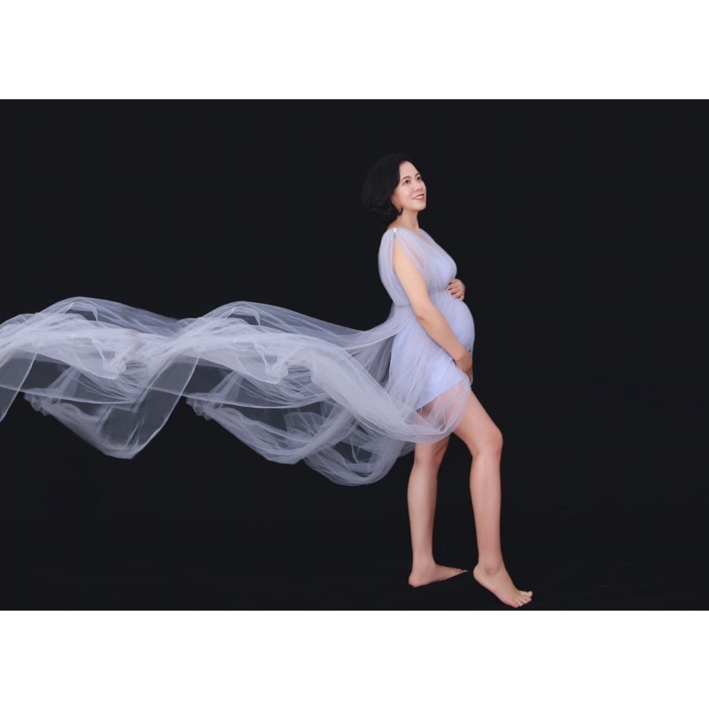 Váy bầu chụp ảnh, kèm ảnh thật shop chụp
