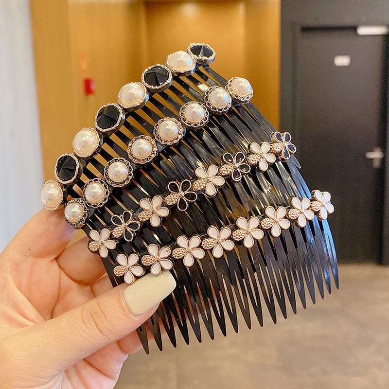 Kẹp tóc đính ngọc trai nhân tạo thời trang dành cho nữ