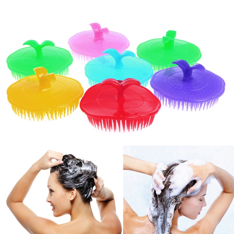 Lược gội đầu massage da đầu khi tắm nhiều màu