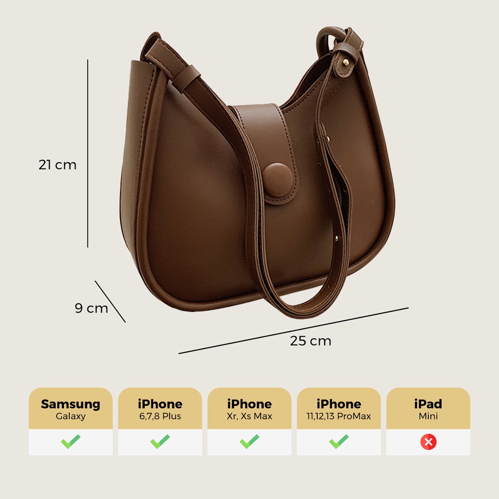 Túi xách nữ đẹp đeo chéo kẹp nách MUNGA chất da cao cấp thời trang công sở đi làm đi chơi TMG08, không kèm móc thú bông