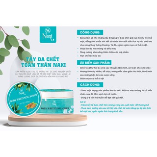 Tẩy Tế Bào Chết Body Naxi, Body Scrub Therapy