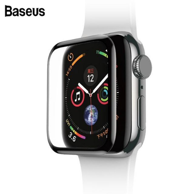 Kính cường lực Baseus Cho Apple Watch Size 40mm/ 42mm/ 44mm Full màn hình ( Chính Hãng)