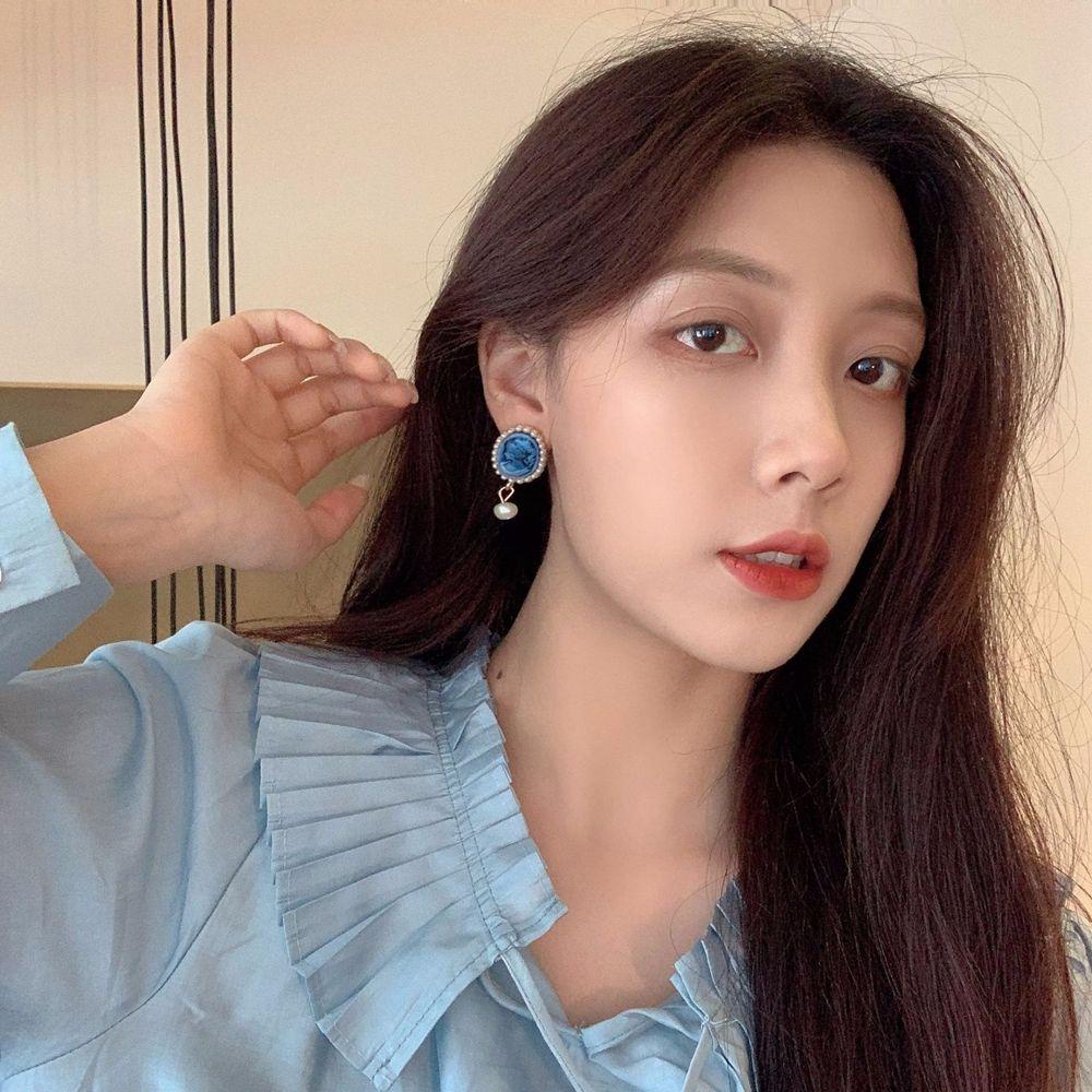 EXPEN Bông Tai Hợp Kim Dáng Dài Đính Ngọc Trai Nhân Tạo Thanh Lịch Cho Nữ