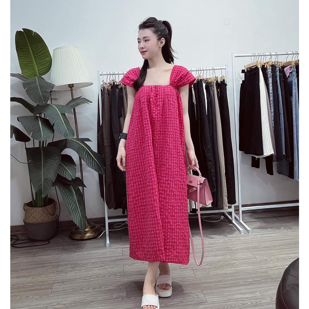 Váy Bầu Đầm Bầu Hè Cộc Tay Đi Làm Đi Chơi Công Sở Xinh Xắn M550 Mom and Baby