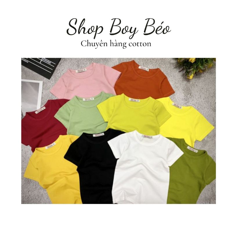Áo thun trơn trẻ em 💥 NHIỀU MÀU 💥 áo phông trơn bé trai và bé gái 7_20kg chất cotton 4 chiều mềm mịn
