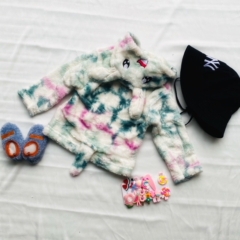 Áo lông cừu cho bé có mũ