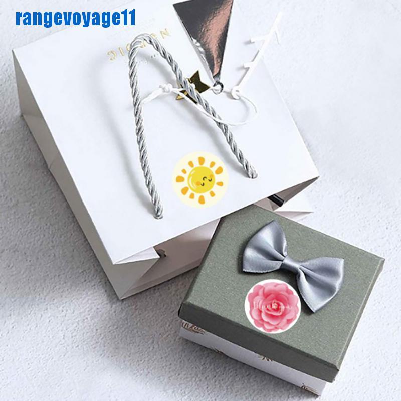 Cuộn 500 miếng dán in dòng chữ &quot;thank you&quot; dùng trang trí