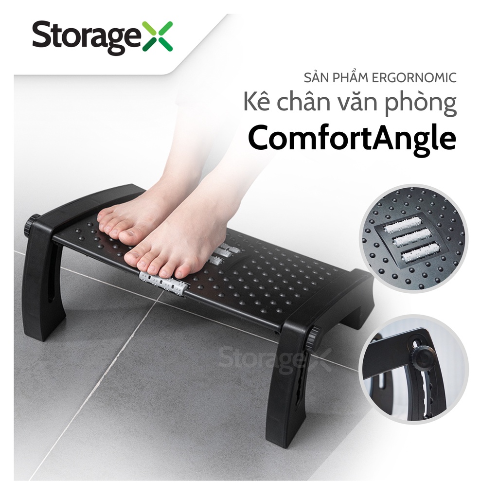 Ghế kê chân văn phòng ComfortAngle có thể điều chỉnh độ cao, thiết kế công thái học