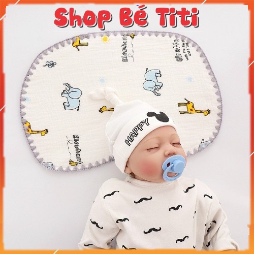 Gối sơ sinh gối xô sợi tre 10 lớp mềm mịn thấm hút mồ hôi tốt cho bé [ Shop Bé TiTi ]