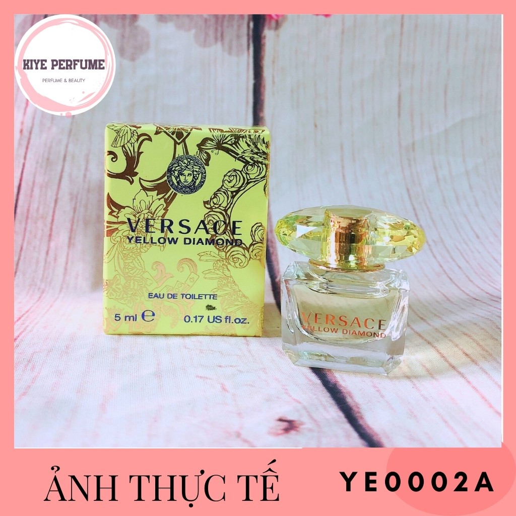 [FREESHIP] Nước Hoa Mini VERSACE YELLOW DIAMOND 5ml, Nước hoa nữ có hương thơm lôi cuốn, quyến rũ