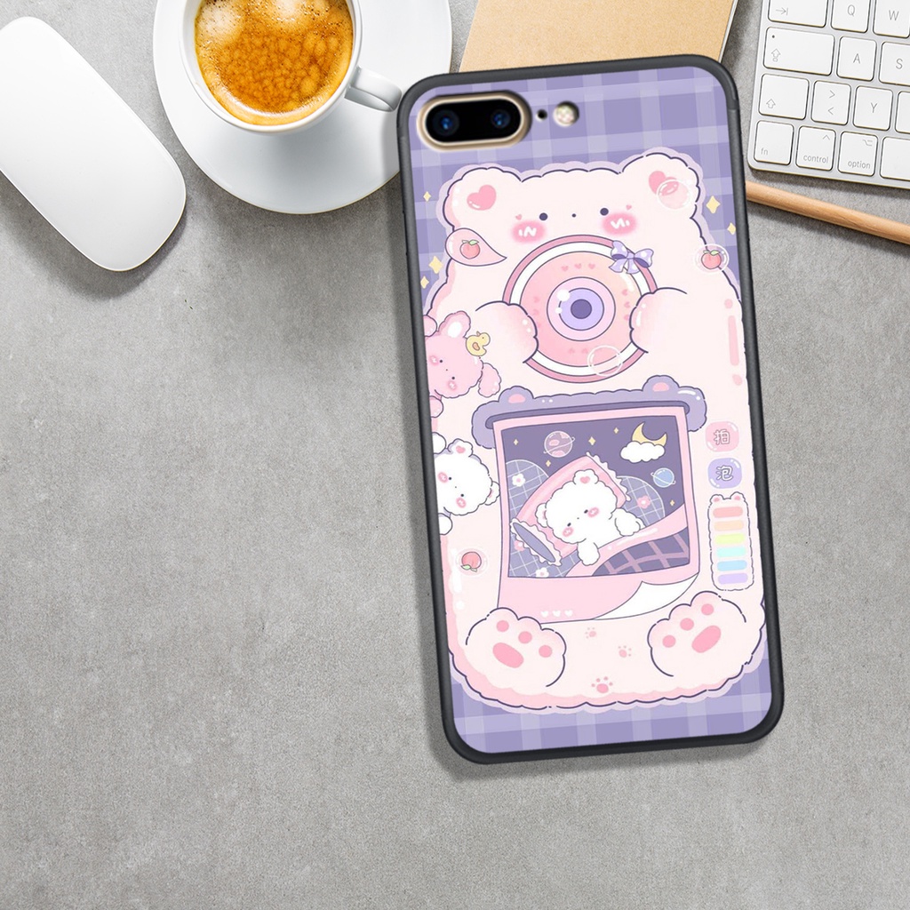 Ốp Lưng IPHONE 6 PLUS - 7 PLUS - 8 PLUS , In Hình Gấu ChiBi Đáng Yêu, Đẹp.