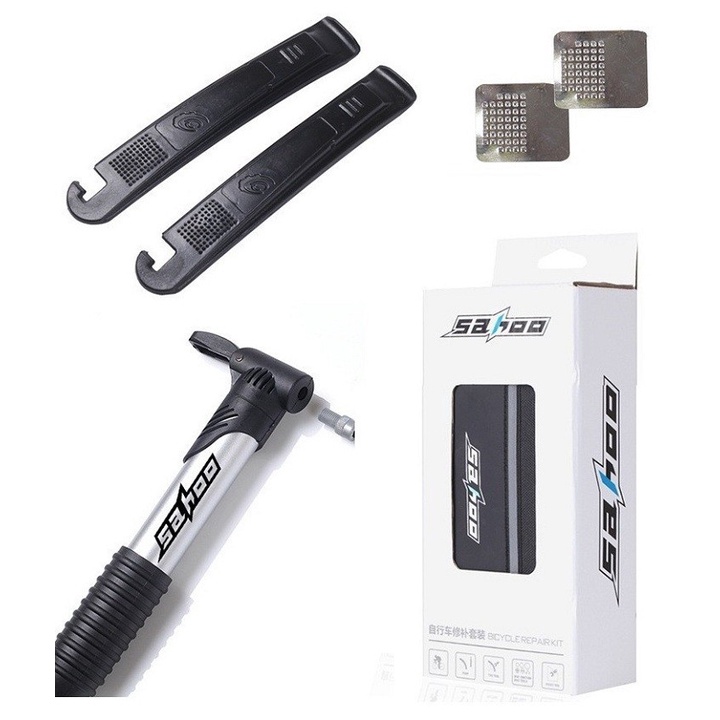 Dụng cụ vá săm xe đạp Sahoo treo xe đạp, bộ vá săm xe đạp mini chắc chắc tiện lợi