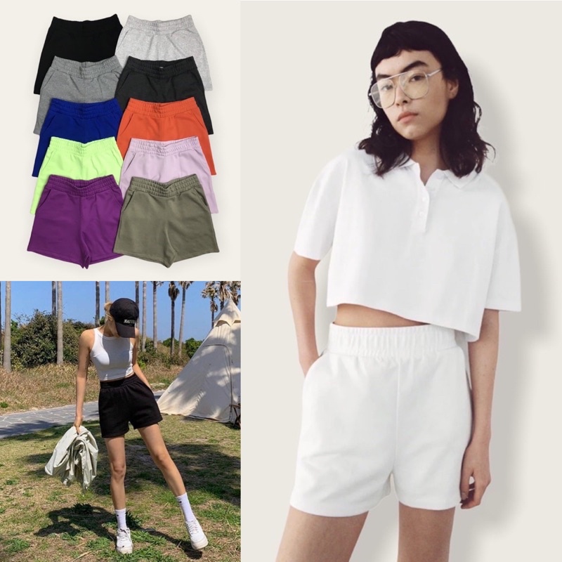 Quần short nữ zara form rộng nỉ da cá xịn sò
