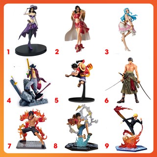 Mô hình One Piece Luffy Zoro Mihawk Sanji Ace tổng hợp nhiều nhân vật