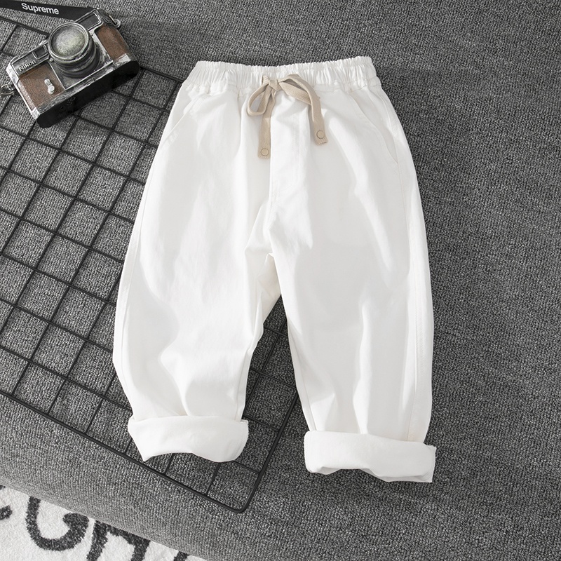 Quần Dài Dáng Rộng Chất Liệu cotton Thời Trang Xuân Thu Mới Cho Bé Trai