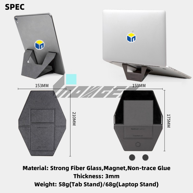 Giá Đỡ Máy Tính Bảng Laptop INOVAGEN Thiết Kế Siêu Mỏng Tùy Chỉnh Chiều Cao Và Có Thể Gấp Lại 15.6''