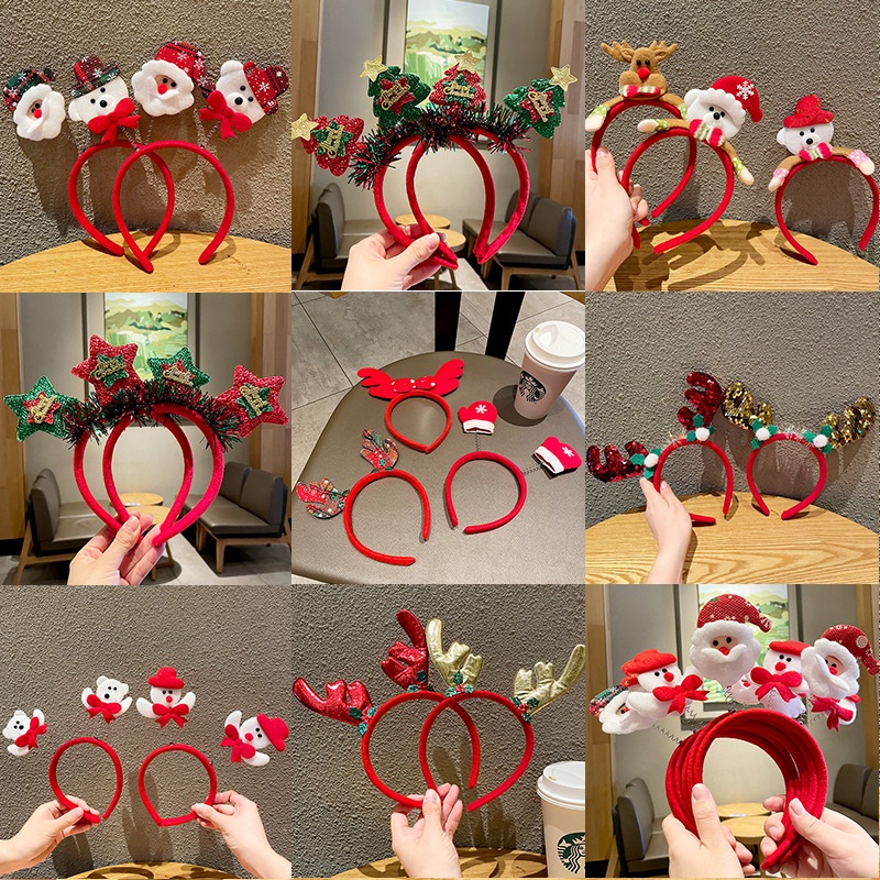 Cài Tóc Giáng Sinh, Cài Tóc Noel Sừng Tuần Lộc Siêu Đáng Yêu Siêu Cute