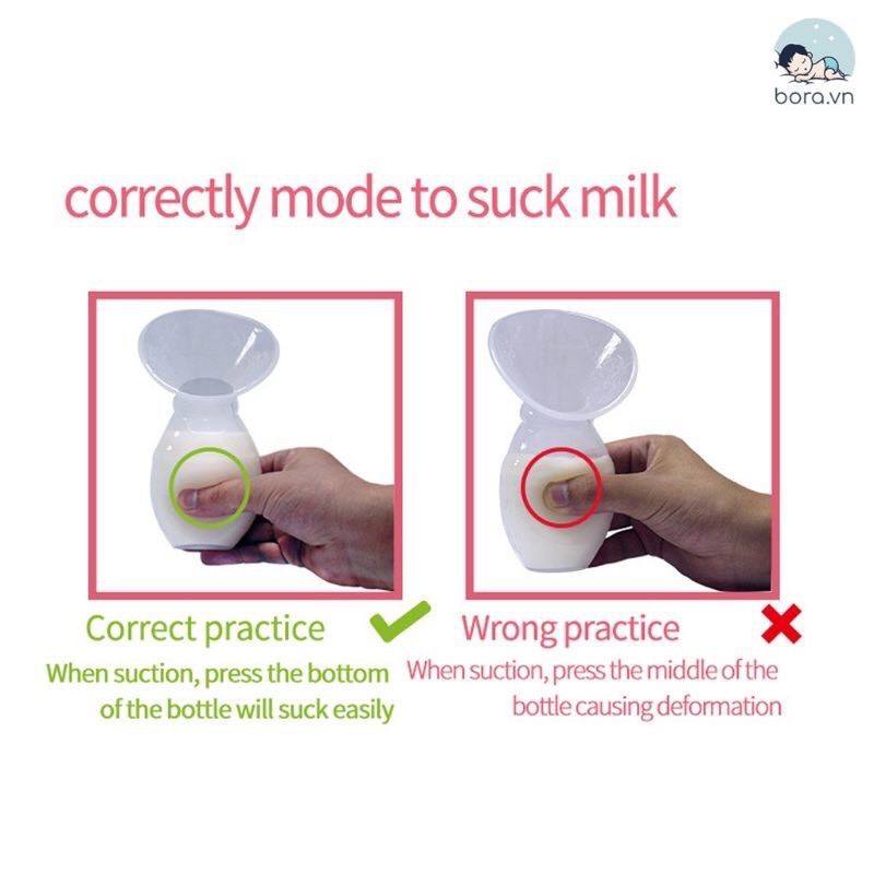 Cốc / phễu hứng sữa silicon cao cấp Cmbear ( hút sữa rảnh tay ) Cốc phễu hứng sữa rảnh tay an toàn và tiện lợi