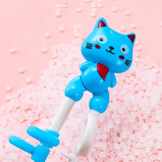 Set thìa dĩa đũa tập ăn Happy cat