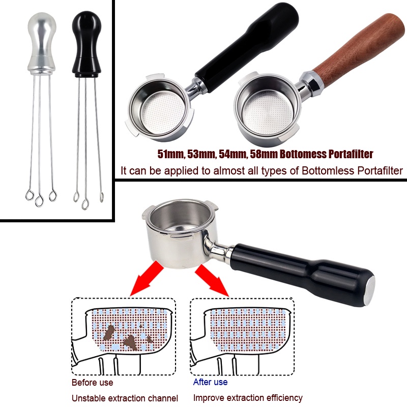 Cốc Lọc Cà Phê 51mm Không Nén Tiện Dụng Cho Nhà Bếp