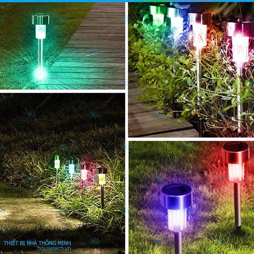 Đèn sân vườn năng lượng mặt trời inox SOLAGA HT1052