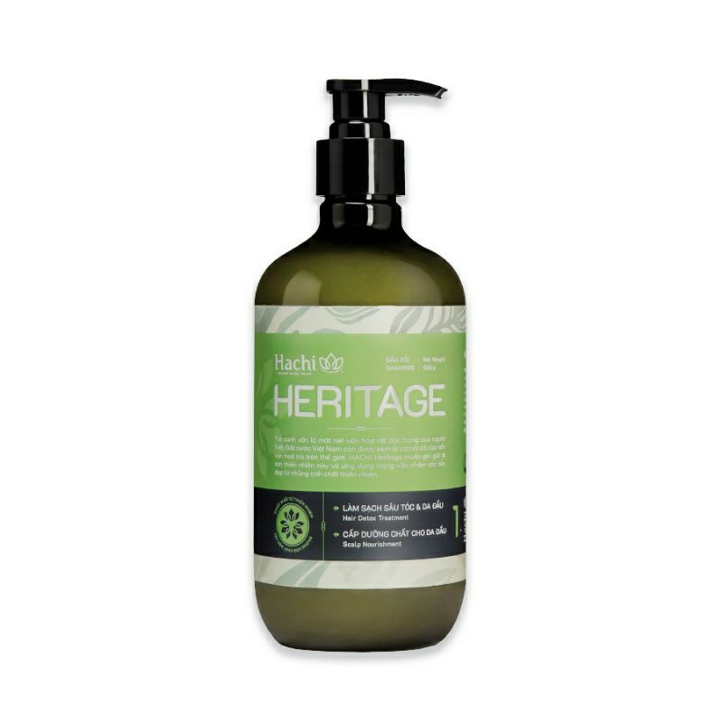 Dầu Gội HACHI Heritage 500ml (Xanh Lá)