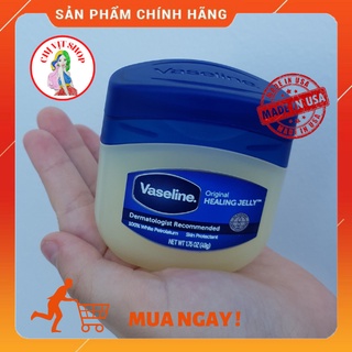 Sáp Dưỡng Ẩm Vaseline 100 Pure Petroleum Jelly Giảm Nứt Nẻ 49g - Dưỡng Ẩm Đa Năng, Dưỡng Gót Chân, Môi