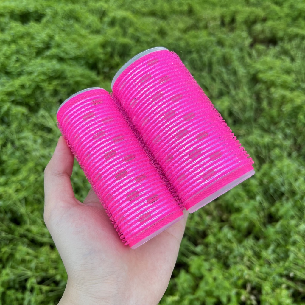 Lô Cuốn Tóc Hàn Quốc Lõi Nhôm 10cm Siêu To Dài Tự Dính Uốn Mái Dài, Mái Mưa Cỡ Lớn
