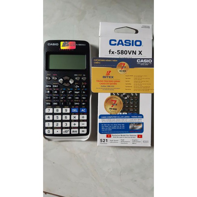 Máy tính Casio 580 VN X Chính hãng - Bảo hành 7 năm