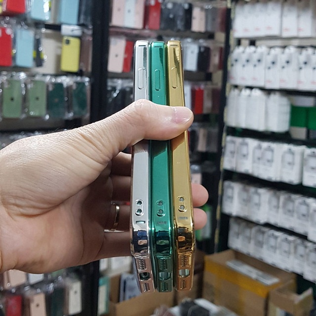 [Ảnh Thật] Ốp Dẻo Trong Dành Cho Iphone Viền Vuông Màu ip 7Plus/8Plus/X/XS MAX/11/11Pro/11Promax/12/13/ Pro max Silicon