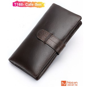 VÍ Da Bò Cầm Tay T168-Thiết Kế Thời Trang- Kiểu Dáng Sang Trọng