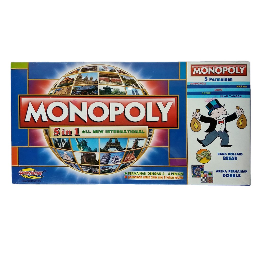 Bộ Cờ Tỷ Phú Monopoly 5 Trong 1 Chất Lượng Cao