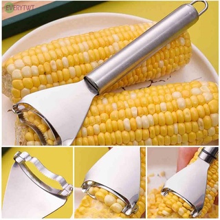【Ready Stock】1 * One-Step Corn Peeler Thresher Tool Kitchen Corn Cob Kerneler Cutter Stripper@New