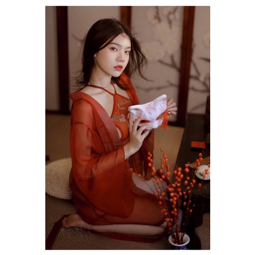 Set ngủ cosplay yếm trung hoa | BigBuy360 - bigbuy360.vn