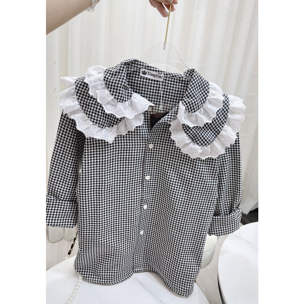 ÁO SƠ MI KẺ CỔ BÈO CEN FASHION