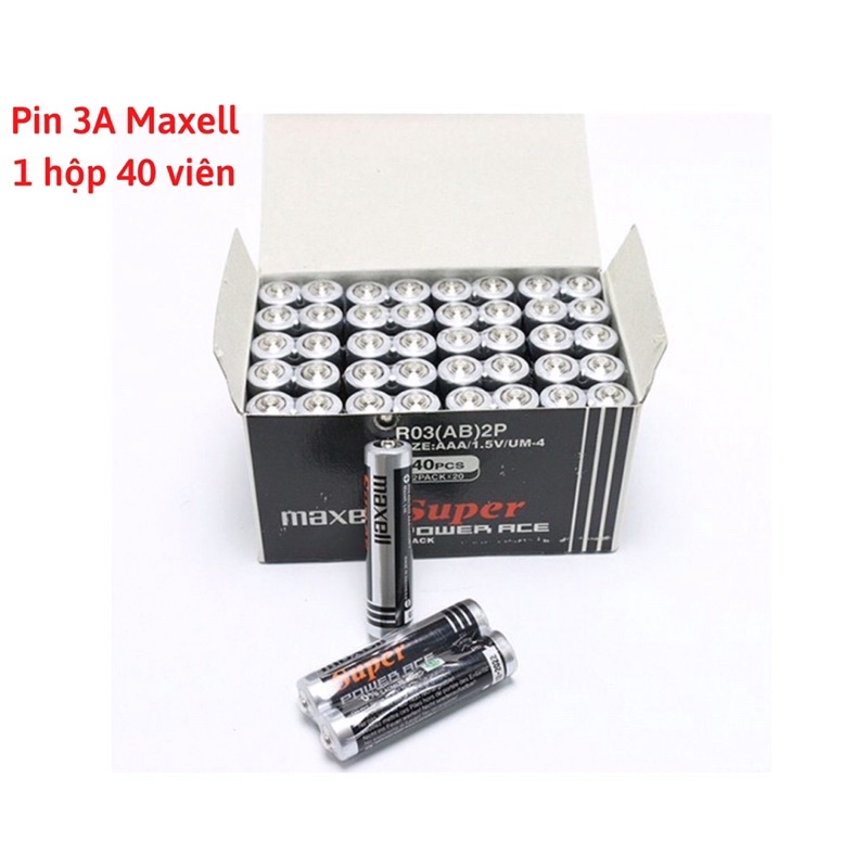 Hộp 40 viên pin tiểu nhỏ Maxell AAA (3A)